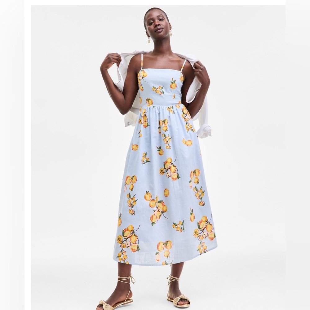 On 34th Women's Printed Cutout-Back Midi Dress